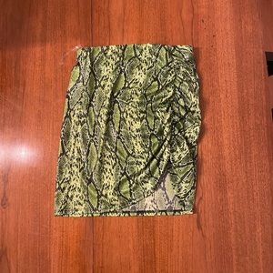 Snake Print Bodycon Skirt